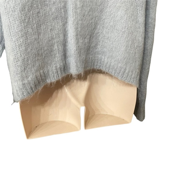 Eileen Fisher Gray Mohair Alpaca Crew Neck Sweater Size M - Picture 7 of 11